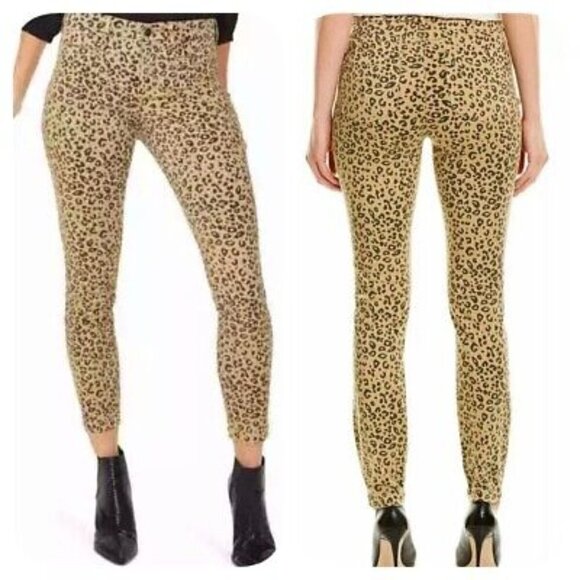NEW NYDJ 16 Ami Skinny Leopard Print High Waist Ankle Skinny JeansSierra Jag